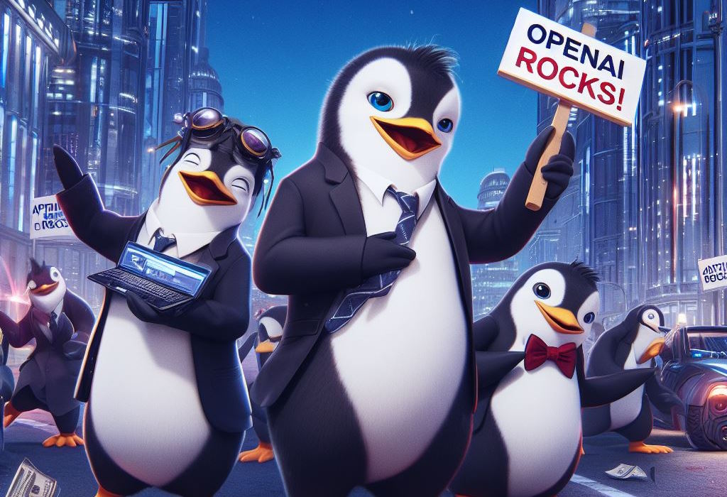 OpenAI pingvini - umjetnička ilustracija