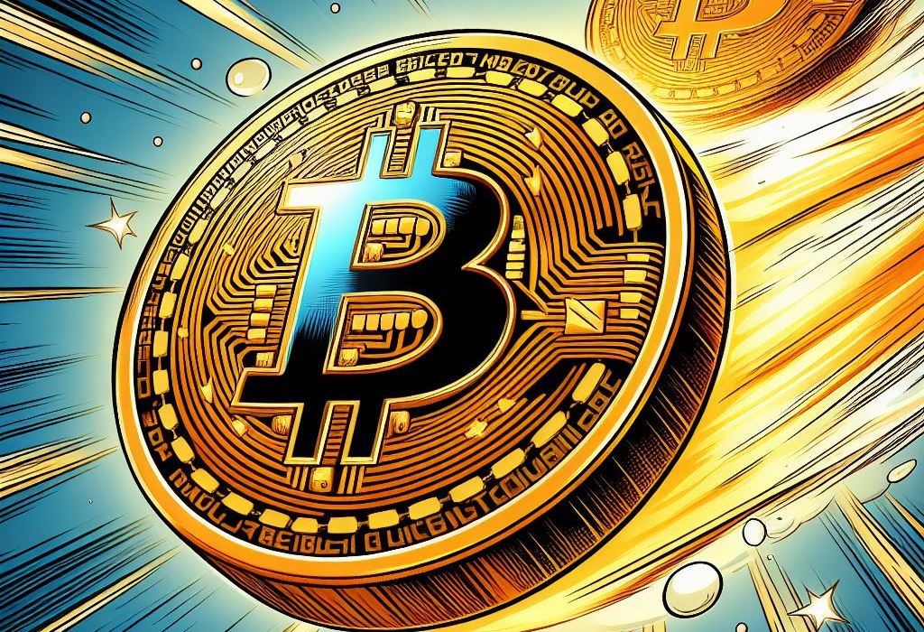 Bitcoin novčić - ilustracija
