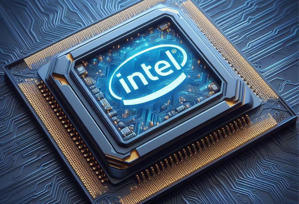 Intel računalni čip - ilustracija