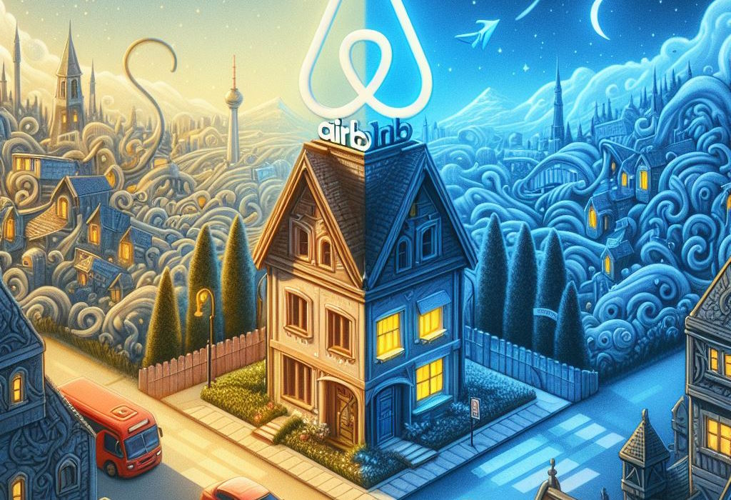 Airbnb - umjetnička ilustracija