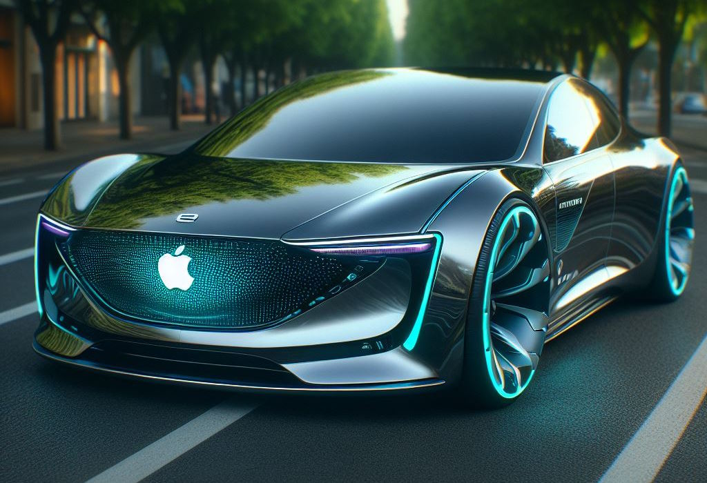 Apple automobil - umjetnička ilustracija