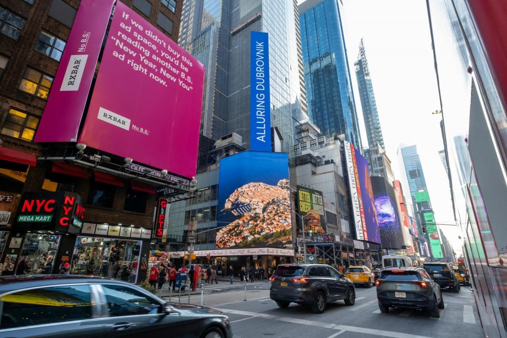 Times Square - reklama za Dubrovnik