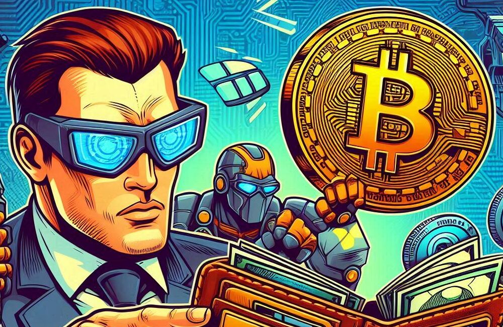 Bitcoin ulagači - umjetnička ilustracija